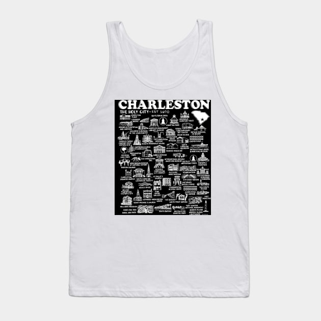 Charleston Map Tank Top by fiberandgloss